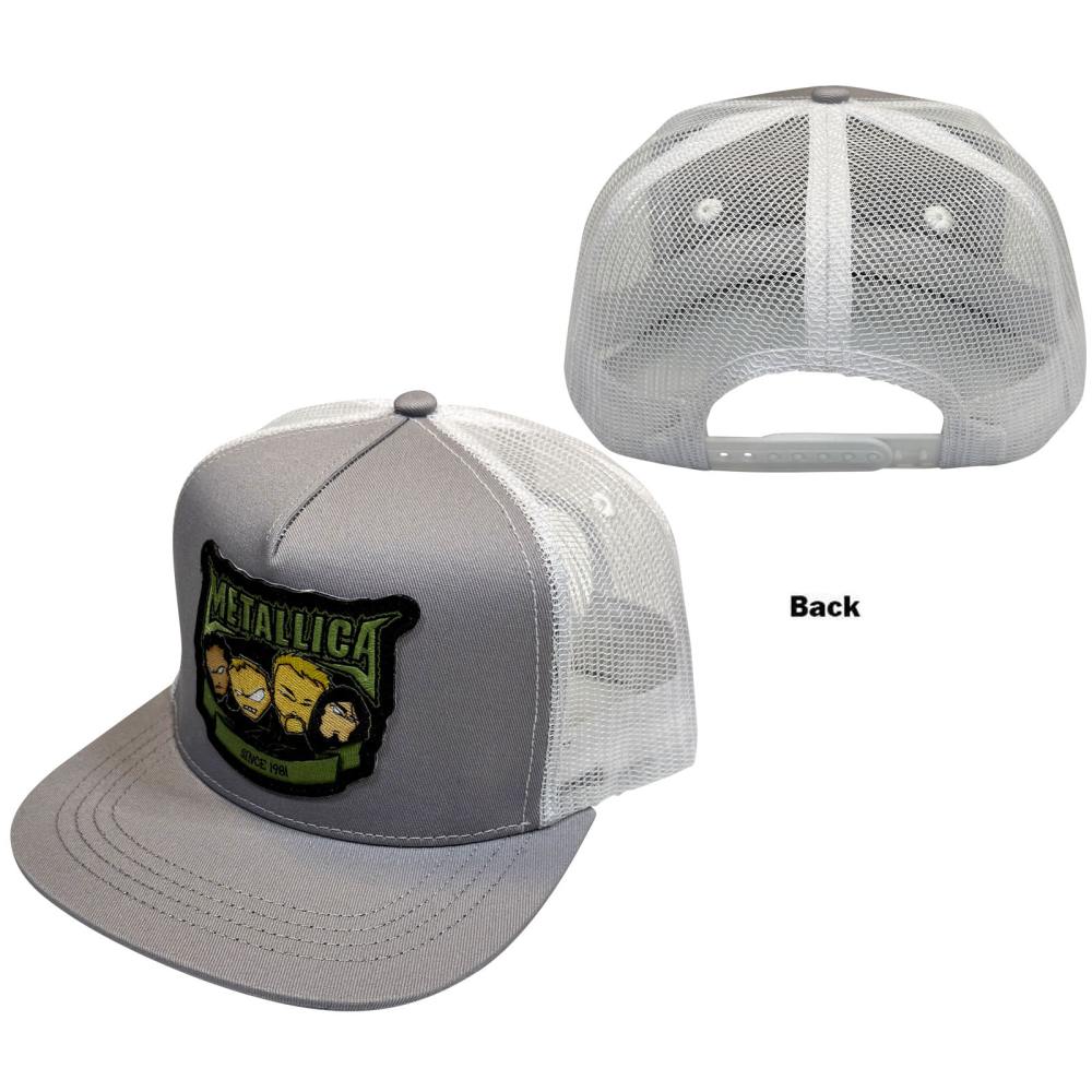 Metallica - Squindo Since '81 Casquette Snapback - Gris/Blanc